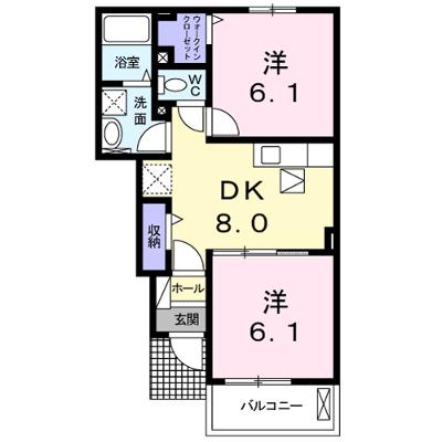 グレープガーデンⅡ 103【管理NO：1-021566901-01030】 ★家具家電は申し込み後に搬入しますの物件画像