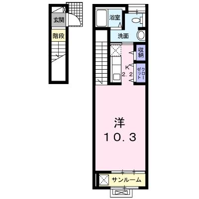 ガーデンハウスＭ　Ｃ 203【管理NO：1-020717402-02030】 ★家具家電は申し込み後に搬入します★の物件画像