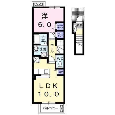 エアリー・ガーデンⅡ 205【管理NO：1-020225801-02050】 ★家具家電は申し込み後に搬入します★の物件画像