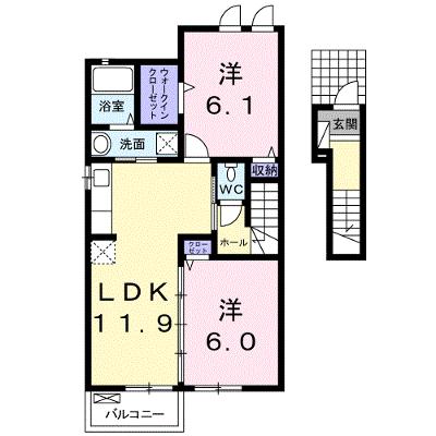 グラン　テレーノ　Ｃ 202【管理NO：1-020051801-02020】 ★家具家電は申し込み後に搬入します★の物件画像
