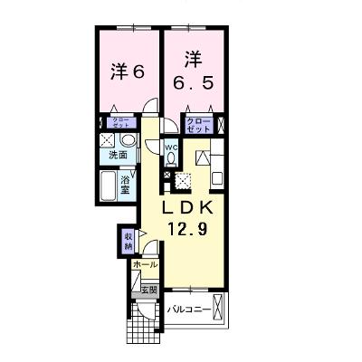 メゾン　ド　プロバンス　Ｃ 102【管理NO：1-015023803-01020】 ★家具家電は申し込み後に搬入しますの物件画像