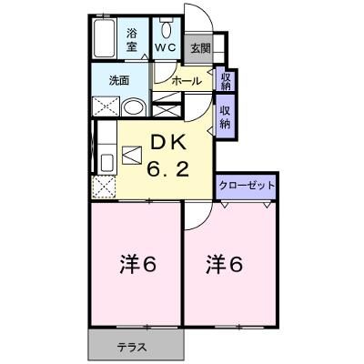 エスペランサＫ＆Ｒ　Ｋ 102【管理NO：1-014606101-01020】 ★家具家電は申し込み後に搬入します★の物件画像