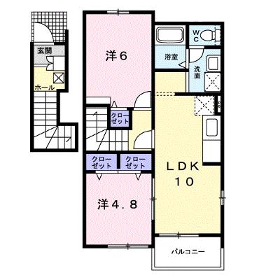 プラシード　Ｂ 201【管理NO：1-012856802-02010】 ★家具家電は申し込み後に搬入しますの物件画像