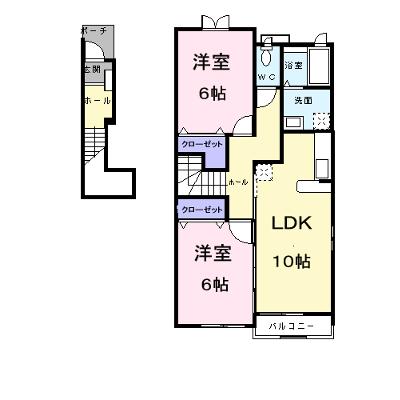 ヴァイオレット・パラッツオＡ 201【管理NO：1-012824501-02010】 ★家具家電は申し込み後に搬入します★の物件画像