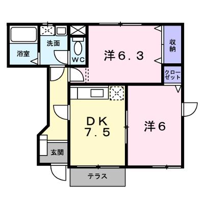 ヴィラ　エンゼルＣ 102【管理NO：1-012285802-01020】 ★家具家電は申し込み後に搬入します★の物件画像
