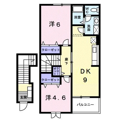 ポム・ド・テールＢ 202【管理NO：1-012246702-02020】 ★家具家電は申し込み後に搬入します★の物件画像