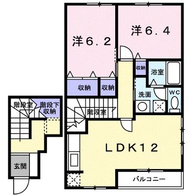 ア・ラ・モード・ピュアＢ 203【管理NO：1-012040702-02030】 ★家具家電は申し込み後に搬入しますの物件画像
