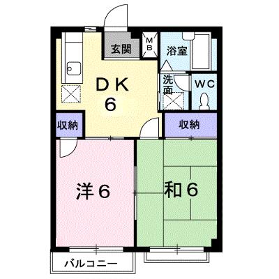 エルディム西本Ａ 203【管理NO：1-003963401-02030】 ★家具家電は申し込み後に搬入しますの物件画像