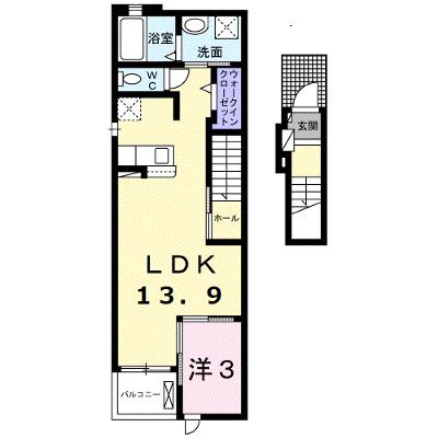 ボンヌール　Ⅰ 202【管理NO：1-026684901-02020】 ★家具家電は申し込み後に搬入します★の物件画像