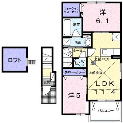 ロッソ・カロータＣ 204【管理NO：1-022419403-02040】 ★家具家電は申し込み後に搬入します 2026年08月上旬入居可能の物件画像
