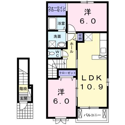 ヒルサイド・セレノ 206【管理NO：1-020866401-02060】 ★家具家電は申し込み後に搬入します★の物件画像
