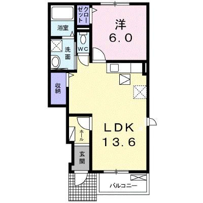 ラブ・ラ・ドールＢ 102【管理NO：1-018785502-01020】 ★家具家電は申し込み後に搬入します★の物件画像