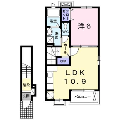 サンレミ真時Ⅱ 203【管理NO：1-018336201-02030】 ★家具家電は申し込み後に搬入します★の物件画像