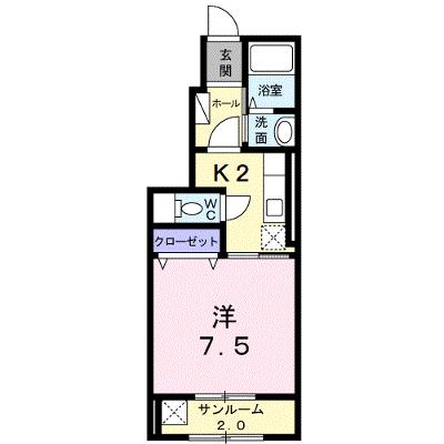 ルミエール 101【管理NO：1-018228801-01010】 ★家具家電は申し込み後に搬入します★の物件画像