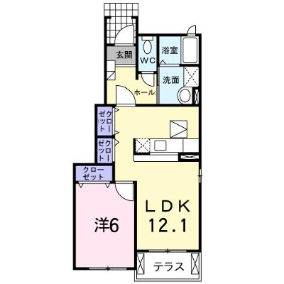 メゾン　ハナブサ　Ａ 101【管理NO：1-015467501-01010】 ★家具家電は申し込み後に搬入しますの物件画像