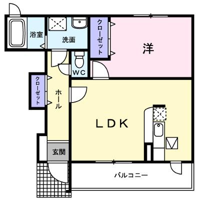 モーダフィオーレＡ 102【管理NO：1-014397701-01020】 ★家具家電は申し込み後に搬入しますの物件画像