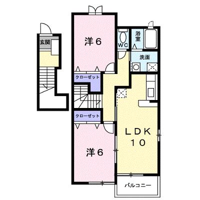 ペルシュワール　デゥー　Ｂ 201【管理NO：1-014006502-02010】 ★家具家電は申し込み後に搬入しますの物件画像