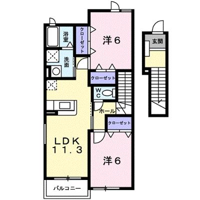 パークサイド　Ｂ 202【管理NO：1-013077202-02020】 ★家具家電は申し込み後に搬入しますの物件画像