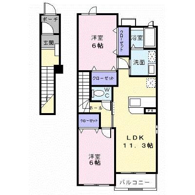 パークサイド　Ａ 201【管理NO：1-013077201-02010】 ★家具家電は申し込み後に搬入しますの物件画像