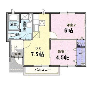 ハッピーセブン 102【管理NO：1-013057001-01020】 ★家具家電は申し込み後に搬入しますの物件画像