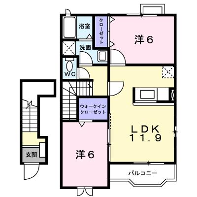 アルカンシェルＢ 203【管理NO：1-012991802-02030】 ★家具家電は申し込み後に搬入します★の物件画像