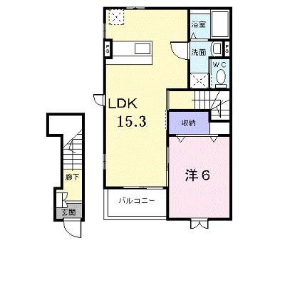 エアリー・ガーデンＣ 201【管理NO：1-012980403-02010】 ★家具家電は申し込み後に搬入しますの物件画像