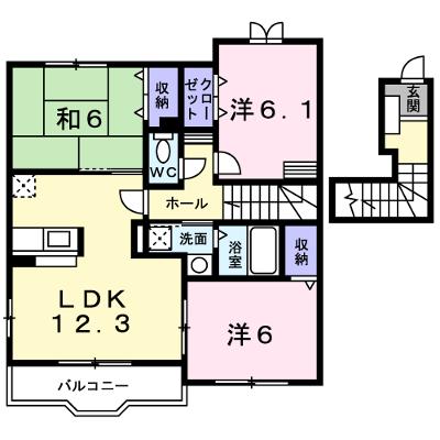 ベル・ソレイユＤ 202【管理NO：1-012954002-02020】 ★家具家電は申し込み後に搬入します★の物件画像