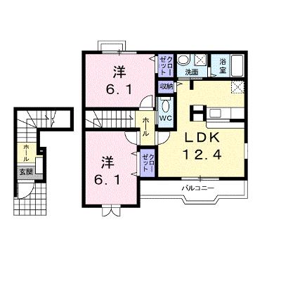 カサデルソレアード 203【管理NO：1-012671601-02030】 ★家具家電は申し込み後に搬入します★の物件画像