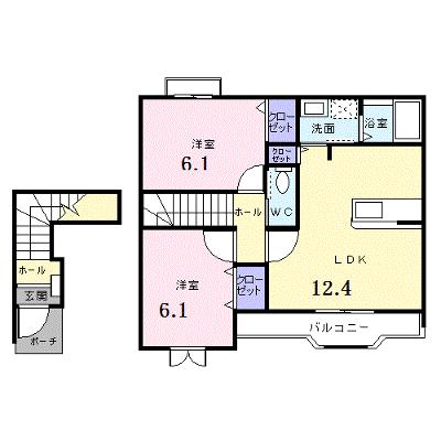 カサデルソレアード 202【管理NO：1-012671601-02020】 ★家具家電は申し込み後に搬入します★の物件画像