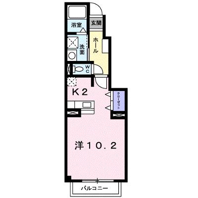 シャン・ミリュー　ⅠＡ 102【管理NO：1-011689101-01020】 ★家具家電は申し込み後に搬入しますの物件画像