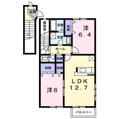 セントポーリアくすみ　Ｂ 201【管理NO：1-011392102-02010】 ★家具家電は申し込み後に搬入しますの物件画像