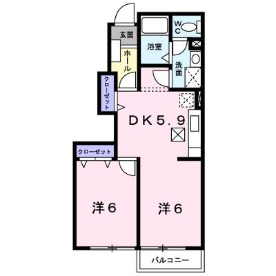 メゾン・サンパティーク 102【管理NO：1-011363601-01020】 ★家具家電は申し込み後に搬入します★の物件画像
