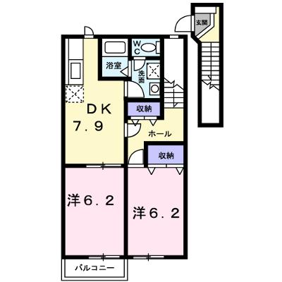 ヴェルテソレーユ　Ａ 202【管理NO：1-011331201-02020】 ★家具家電は申し込み後に搬入しますの物件画像