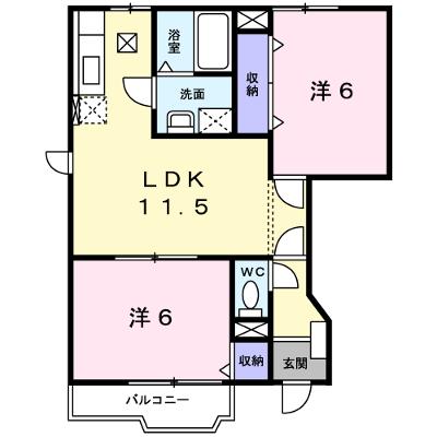 コリーヌ　ＨＩＲＡＯＫＡ　Ａ 101【管理NO：1-011317401-01010】 ★家具家電は申し込み後に搬入します★の物件画像