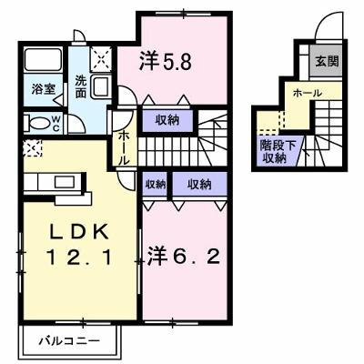 サンスタレ　Ｎ 203【管理NO：1-011087501-02030】 ★家具家電は申し込み後に搬入します★の物件画像