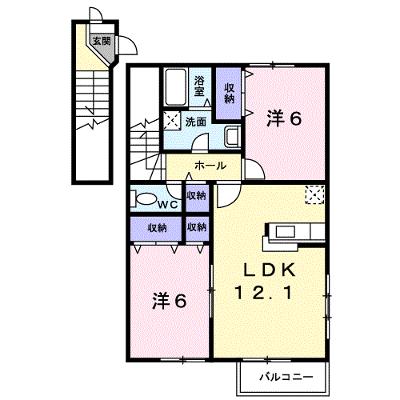 シンサリティ．ＭⅡ　Ａ 201【管理NO：1-011043401-02010】 ★家具家電は申し込み後に搬入しますの物件画像