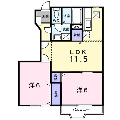 キャンディ　ポップＣ 102【管理NO：1-011039001-01020】 ★家具家電は申し込み後に搬入しますの物件画像