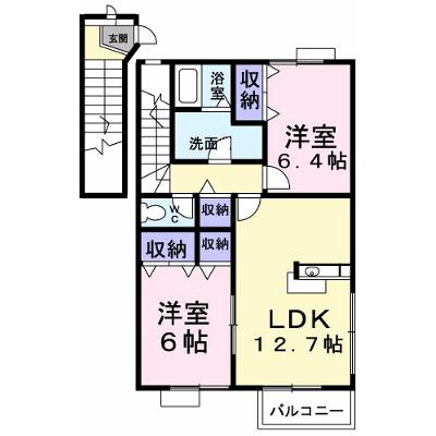 ヌーベル・シャトウ　Ｃ 201【管理NO：1-010622401-02010】 ★家具家電は申し込み後に搬入します★の物件画像