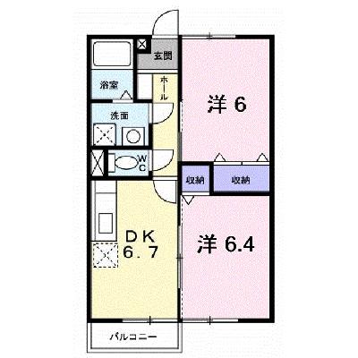 アンフィニ 201【管理NO：1-010493601-02010】 ★家具家電は申し込み後に搬入しますの物件画像