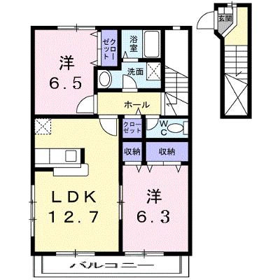 エイトパル　Ｂ 202【管理NO：1-010492202-02020】 ★家具家電は申し込み後に搬入しますの物件画像