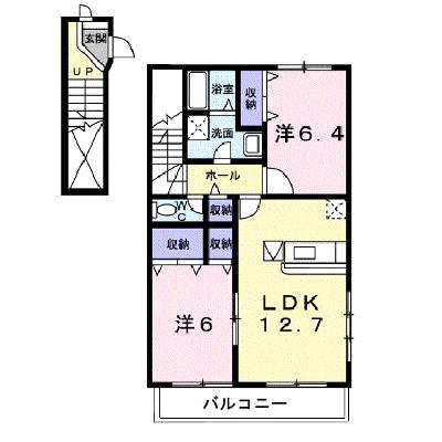エイトパル　Ｂ 201【管理NO：1-010492202-02010】 ★家具家電は申し込み後に搬入しますの物件画像