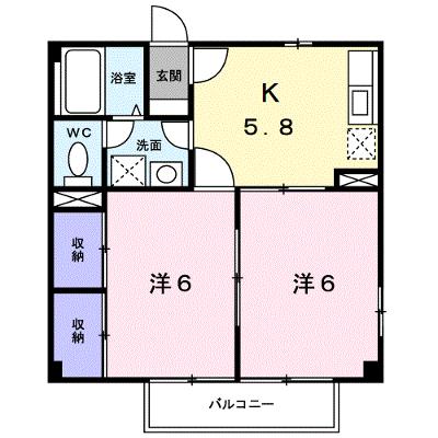 ロマネスクローズ　Ａ 201【管理NO：1-009748301-02010】 ★家具家電は申し込み後に搬入しますの物件画像