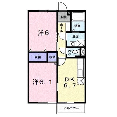 サニーハイツローズ 202【管理NO：1-007838401-02020】 ★家具家電は申し込み後に搬入しますの物件画像