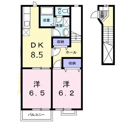 コスモハイツ　Ｃ 203【管理NO：1-007717903-02030】 ★家具家電は申し込み後に搬入します★の物件画像