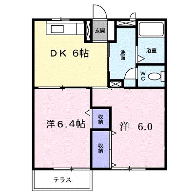 エルディム　フジ　Ｃ 102【管理NO：1-005787103-01020】 ★家具家電は申し込み後に搬入します★の物件画像