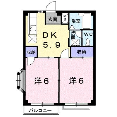 エルディム松本Ｃ 204【管理NO：1-003467601-02040】 ★家具家電は申し込み後に搬入します 2026年08月上旬入居可能の物件画像