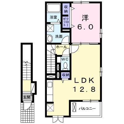 パトロネージュ 205【管理NO：1-018218901-02040】 ★家具家電は申し込み後に搬入します★の物件画像