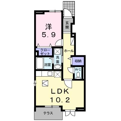 サン・アベニューＢ 105【管理NO：1-017922502-01040】 ★家具家電は申し込み後に搬入します★の物件画像