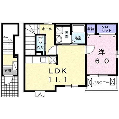 リヴェールⅣ 203【管理NO：1-017823201-02030】 ★家具家電は申し込み後に搬入します★の物件画像