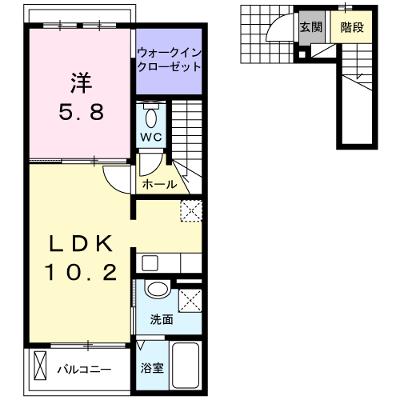 ジュネス・ヌーベル 202【管理NO：1-017373901-02020】 ★家具家電は申し込み後に搬入します★の物件画像